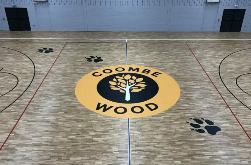 Coombe Wood bespoke court logo