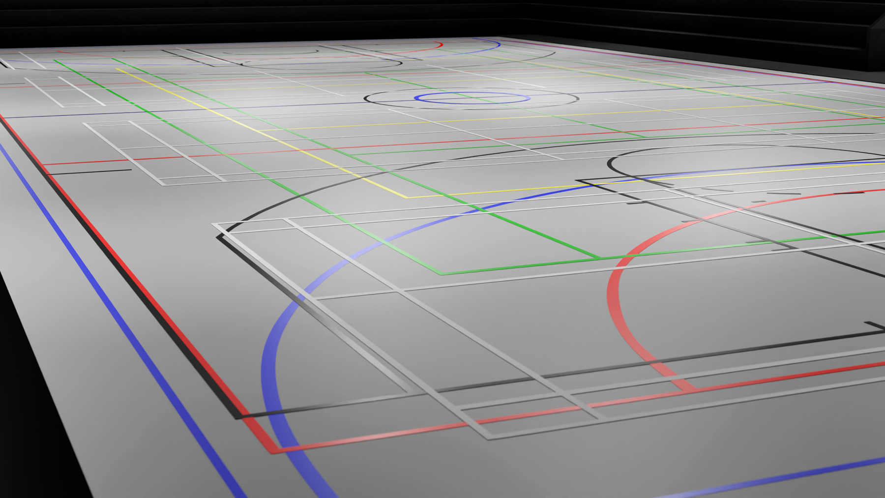 Sports Hall Line Painting Dynamik Sports Floors The UK's Leading