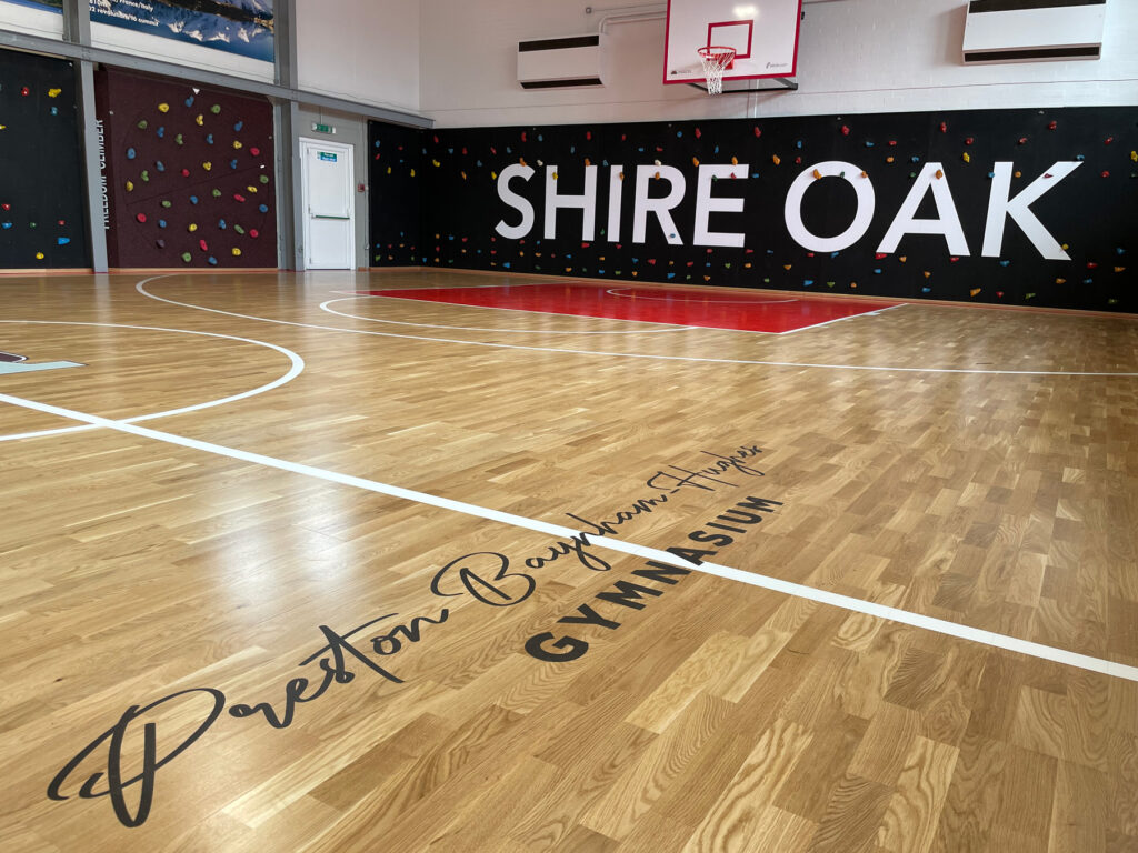 Shire Oak New Sports Floor