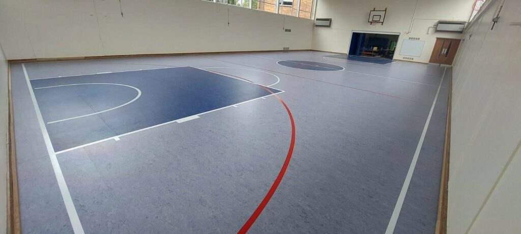 roman catholic school sports floor