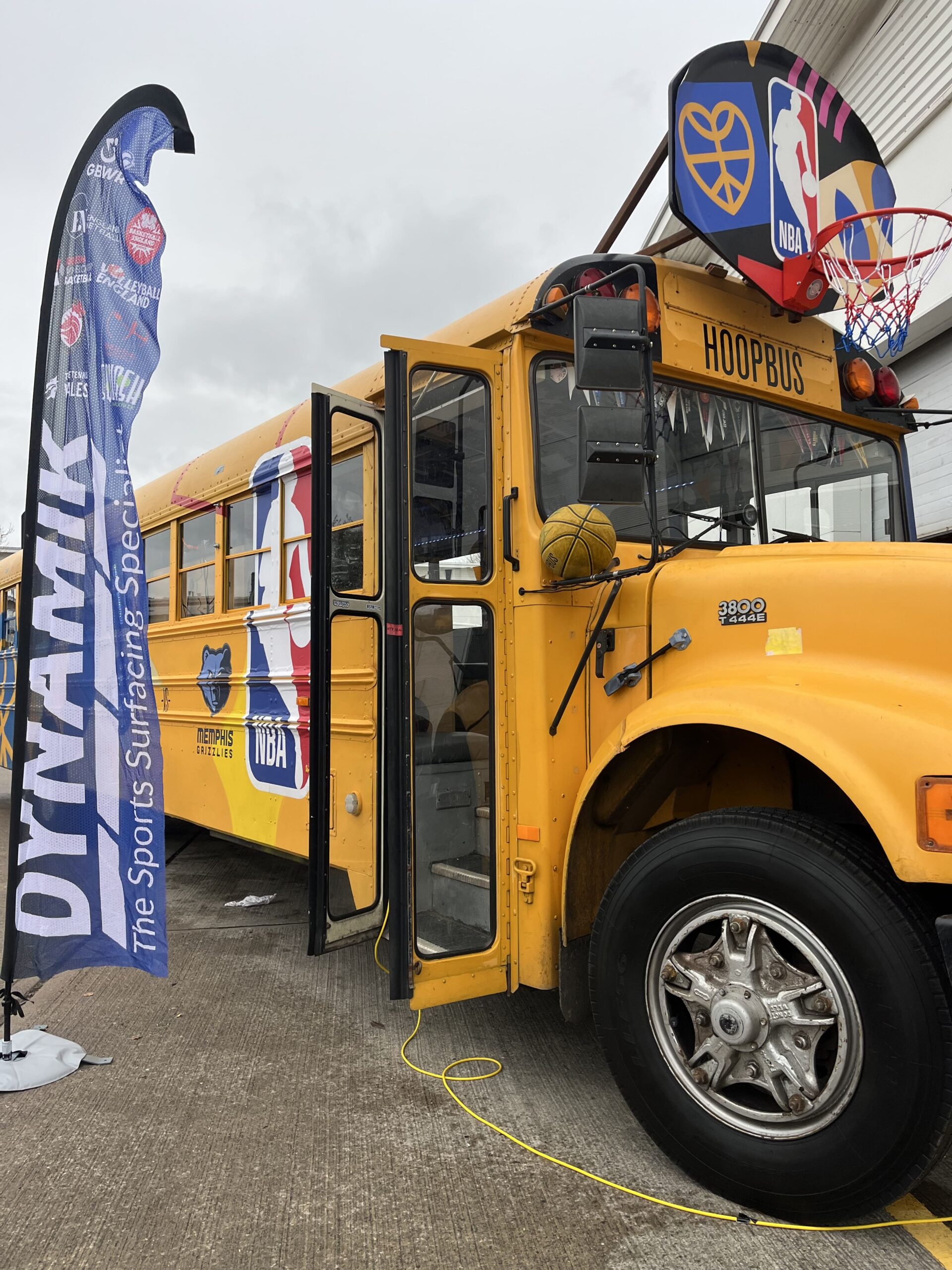Exciting visit from Hoop Bus UK! - Dynamik Sports Floors