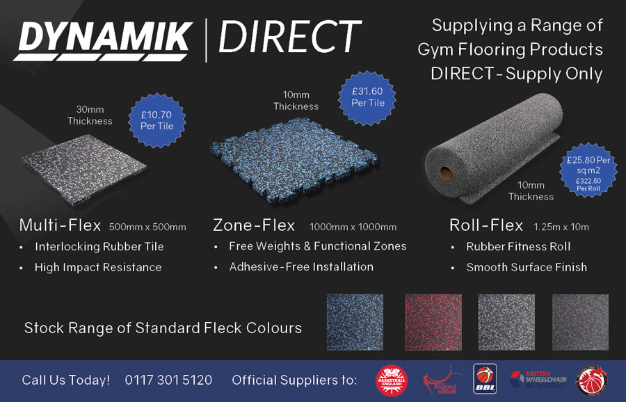 DYNAMIK DIRECT Supplying Gym Flooring Products Direct to Trade